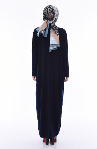 Robe Hijab Bleu Marine 8813-06