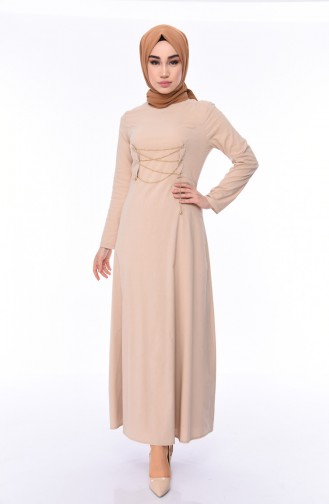 Mink Hijab Dress 1198-04