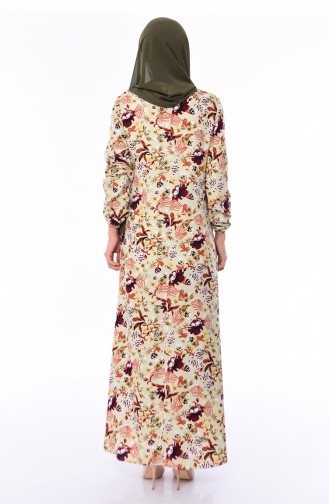 فستان أخضر حشيشي 0548-02