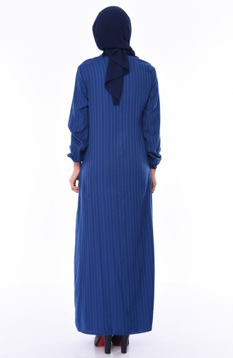 Indigo Hijab Dress 0552-02