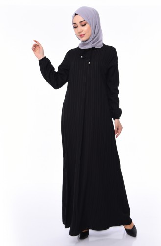 Black İslamitische Jurk 0552-03