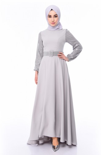 Robe Hijab Gris 8002-05