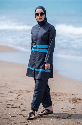 Hijab Swimsuit  15171 Smoked Blue 15171