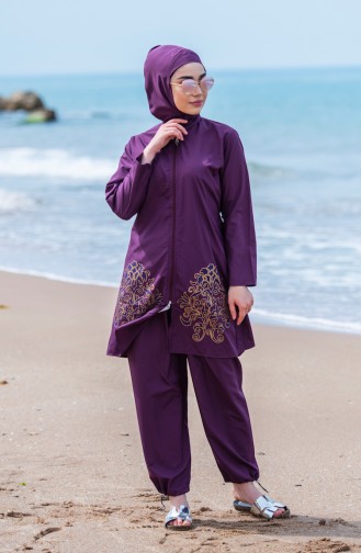 Hijab Swimsuit  15209 Plum 15209