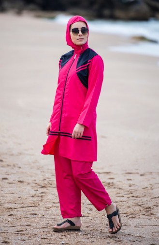 Hijab Swimsuit  25261 Fuchsia Navy 25261