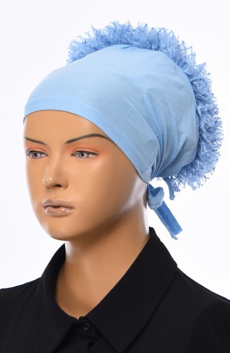 Lace Frilly Bonnet 901392-19 Baby Blue 901392-19