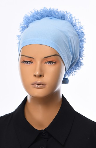 Lace Frilly Bonnet 901392-19 Baby Blue 901392-19