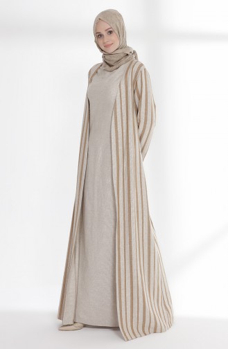 Oyya Inner Dress Linen Suit 9006-04 Camel 9006-04