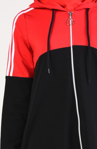 Striped Tracksuit 9057-02 Light Red 9057-02