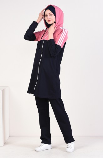 Striped Tracksuit  9057-05 Dried Rose 9057-05
