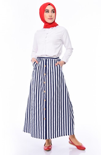 Navy Blue Skirt 2817-02
