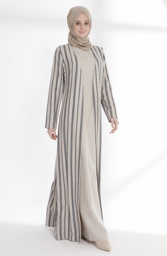 Oyya Inner Dress Linen Suit 9006-03 İndigo 9006-03