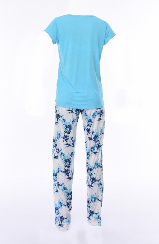 Women´s Short Sleeve Pajamas 809036-01 Blue 809036-01