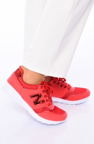 Red Sport Shoes 0776