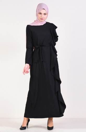 Black Hijab Dress 1666-04