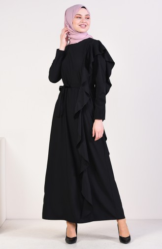 Black Hijab Dress 1666-04