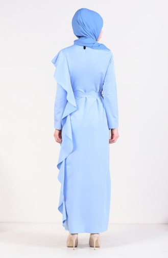 Robe Hijab Bleu Bébé 1666-07