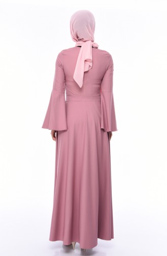 فستان زهري باهت 81712-05