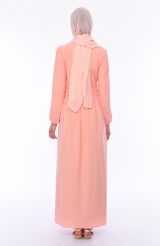 Robe Hijab Saumon 1044-03