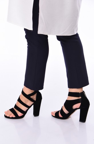 Black High-Heel Shoes 1501K-01