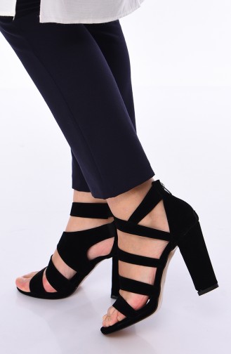 Chaussures a Talons Noir 1501K-01