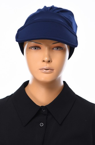 Cotton Cap Bonnet  B0030-1 Navy Blue 0030-1