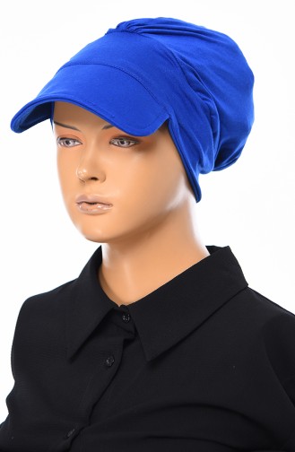 بونيه بقبعة بتصميم قطن B0030-4 لون أزرق 0030-4