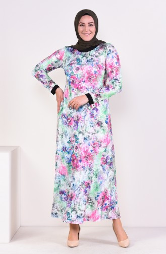 Robe Hijab Vert 4551A-03