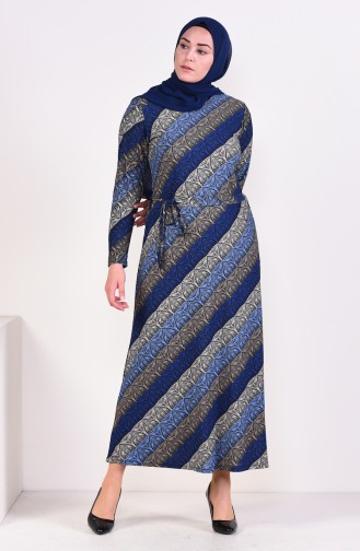 Saxe Hijab Dress 4555L-05