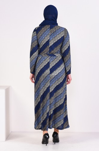 Saxe Hijab Dress 4555L-05