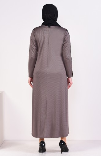 Mink Hijab Dress 4560A-03