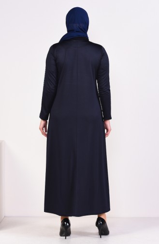 Robe Hijab Bleu Marine 4560A-04