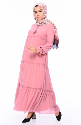 Hellrose Hijab-Abendkleider 18057-10