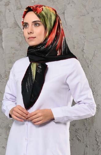 Patterned Rayon Scarf 2255-02 Black Cherry 2255-02
