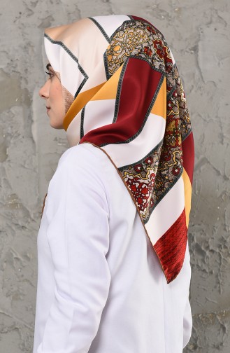 Patterned Rayon Scarf 2256-04 Bordeaux 2256-04