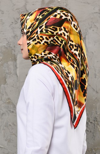 Aker S Rayon Scarf 901484-07 Black Red 901484-07