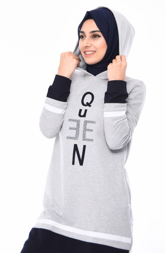 Hooded Tracksuit  9059-02 Gray 9059-02