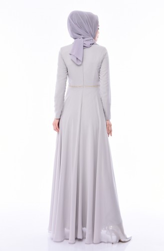 Habillé Hijab Gris 4532-03