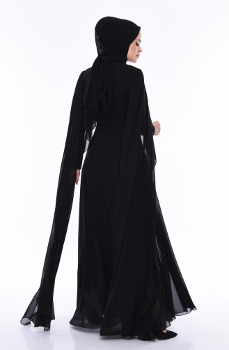 Sequined Evening Dress  4556-04 Black 4556-04