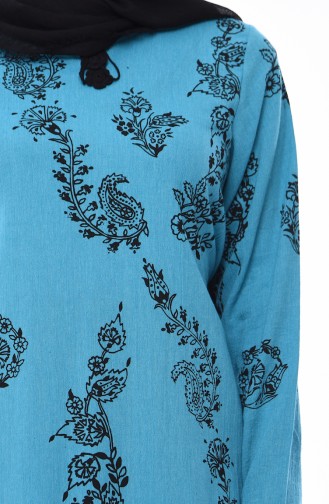 Robe Hijab Turquoise 0004-12