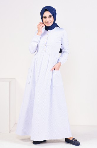Pleated Dress 1240-03 White 1240-03