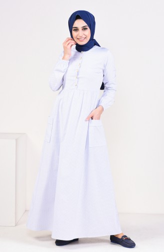 Plissee Kleid  1240-03 Weiss 1240-03