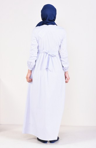 Pleated Dress 1240-03 White 1240-03