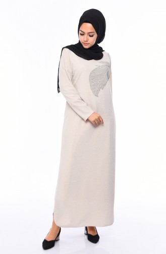 Beige Hijab Kleider 2008-01