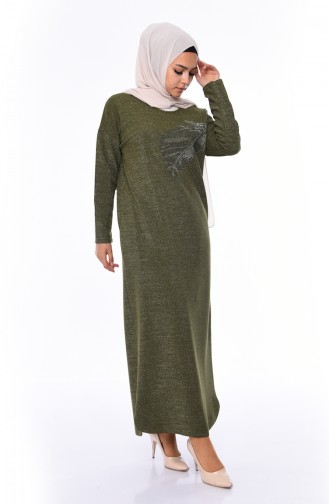 Khaki Hijab Dress 2008-03