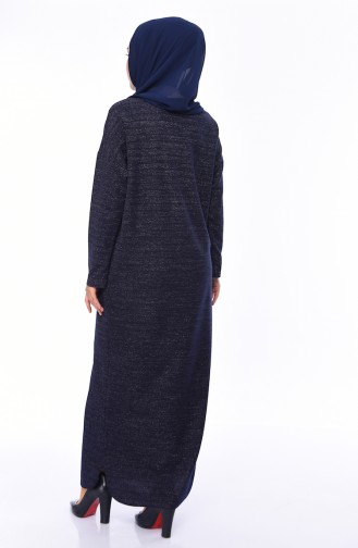 Robe Hijab Bleu Marine Foncé 2008-07