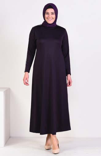 Dark Purple İslamitische Jurk 4560-02