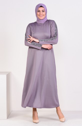 Lila Hijab Kleider 4560-03