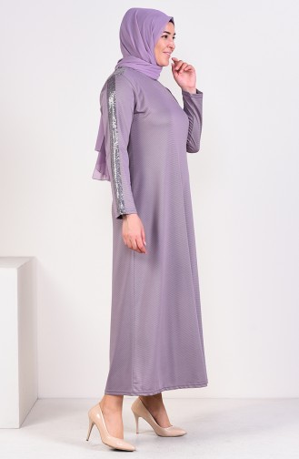 Lila Hijab Kleider 4560-03