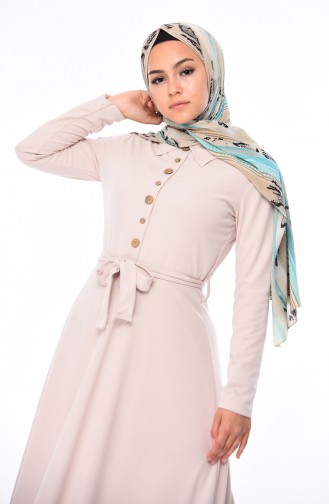 Robe Hijab Beige 19046-01